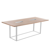 Table Mika végétale H73 200x90 - bois & blanc