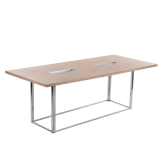 Table Mika végétale H73 200x90 - bois & chrome