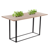 Table Mika Végétale H105 200x90 - bois & noir