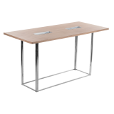 Table Mika Végétale H105 200x90 -  bois & chrome