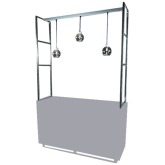 Echelles et lampes globes UP - L150 cm