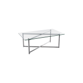 Table Steel H35 100x50 - verre