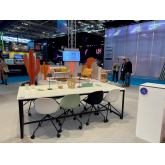 Table Krea H75 240x120 - blanc