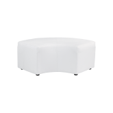 Pouf Nikki 1/4 rond L150 - blanc