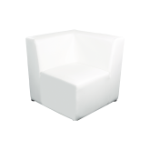 Chauffeuse angle Nikki 75x75 - blanc