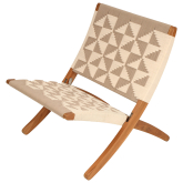Fauteuil CHILL – Ecru & Taupe