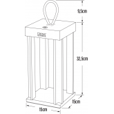 Luminaire cannes rouille