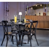 Chaise Camden - noir