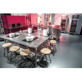 Tabouret bas Gunmetal vis