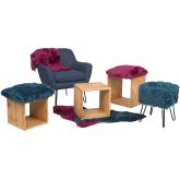 Fauteuil 1 place bleu CLASSIK 