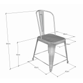 Chaise Gunmetal