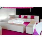 Pouf Nikki 100x100 - blanc