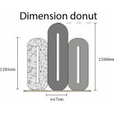 Paravent Donut - gris terrazzo