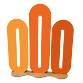 Paravent Donut - orange