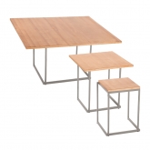 Tables Grog carrées - H74cm