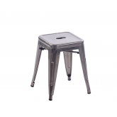 Tabouret bas Gunmetal