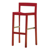 Chaise haute Cubik - rouge