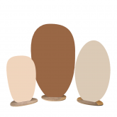 Paravent 3 pétales - beige