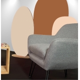 Paravent 3 pétales - beige