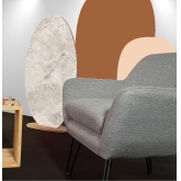 Paravent 3 pétales - beige travertin
