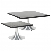 Tables basses Stacy carrées - noir
