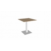 Table Stan H73 70x70 - bois & blanc outdoor