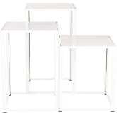 Table Kadra H73 60x60 - blanc