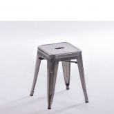 Tabouret bas Gunmetal