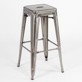 Tabouret haut GunMetal