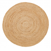 Tapis Jutta dia 160cm - beige naturel  indoor