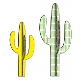 Totem kactus S + M - acidulés traits