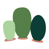 Paravent 3 pétales - vert
