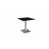 Table Stan H73 70x70 - noir & inox outdoor