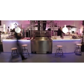 Tabouret bas Gunmetal vis