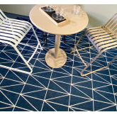 Tapis Zag 200x290 - bleu